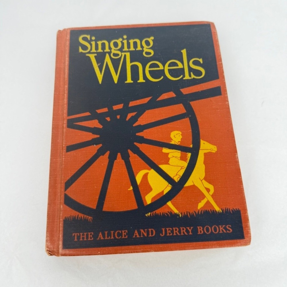 Singing Wheels The Alice and Jerry Books VTG HC Reading Aesthetic Coffee Table